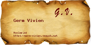 Germ Vivien névjegykártya
