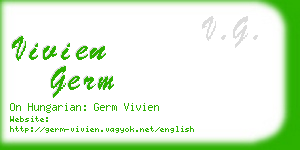 vivien germ business card